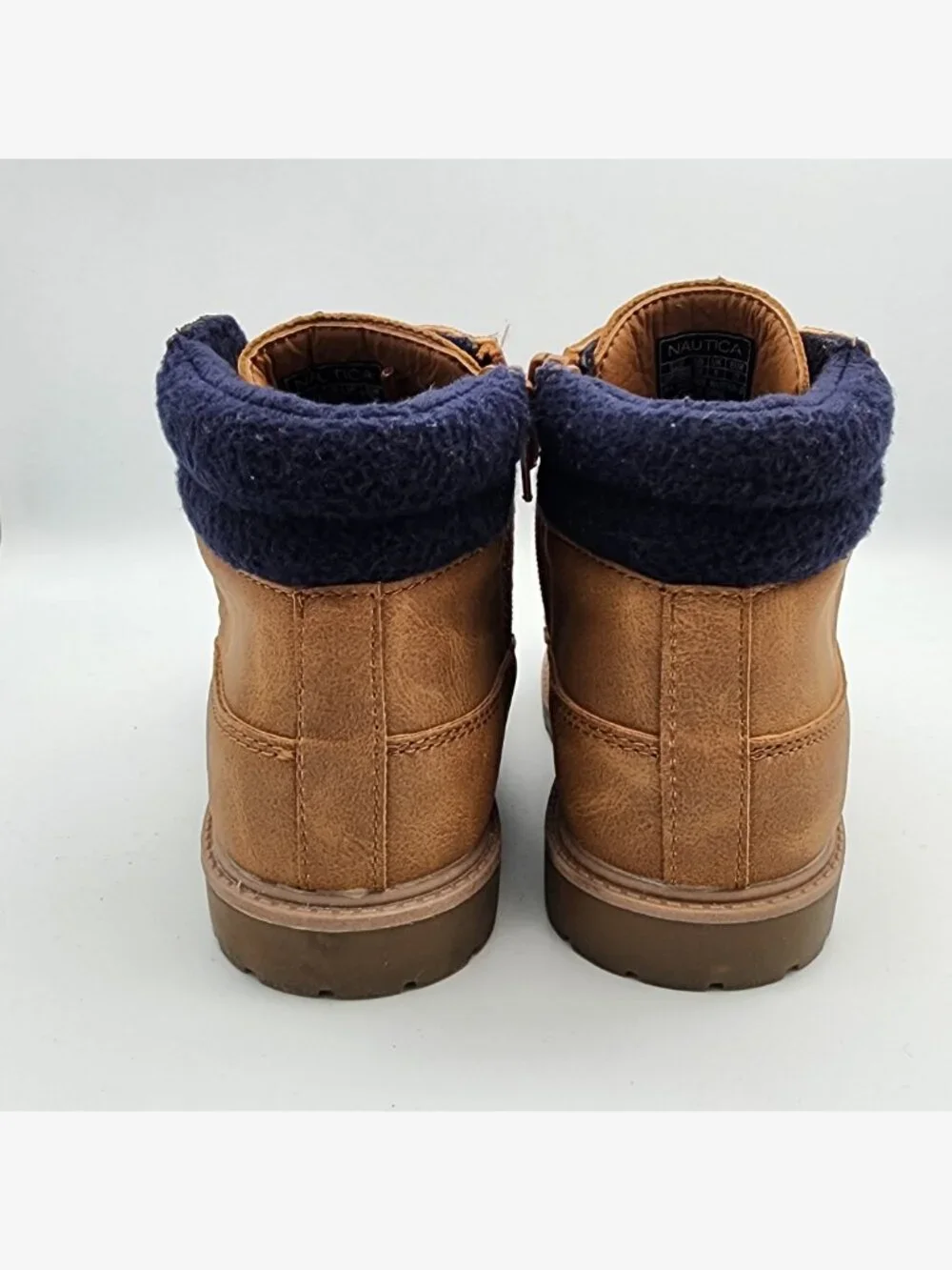Tan Lace-Up Nautica Ankle Boots | Kid's 10